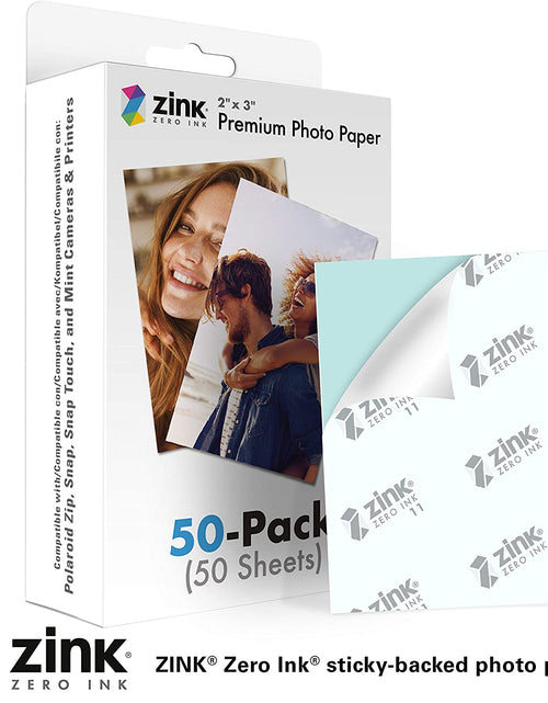 Load image into Gallery viewer, 2&quot;X3&quot; Premium Instant Photo Paper (50 Pack) Compatible with Polaroid Snap, Snap Touch, Zip and Mint Cameras and Printers
